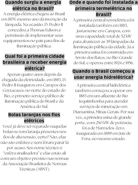 Quando Surgiu A Energia Eletrica No Brasil - Quando Surgiu A Energia Elétrica No Brasil | PDF | Brasil | Relâmpago