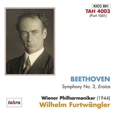 Cdjapan Beethoven Symphony No 3 Wilhelm Furtwangler Conductor Vienna Philharmonic