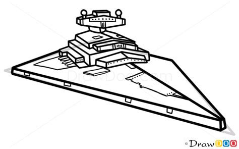 How To Draw Imperial Star Destroyer Star Wars Spaceships