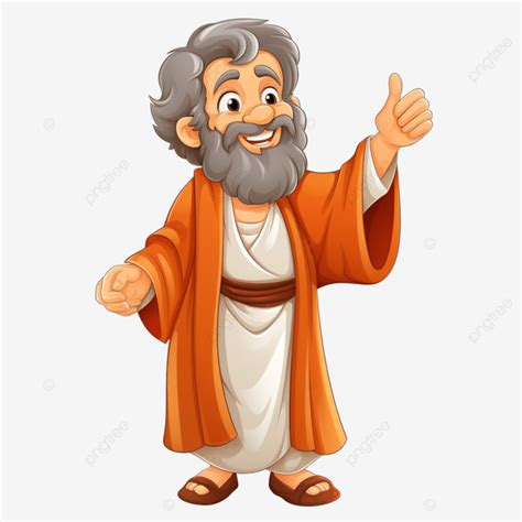 Personaje De La Biblia De Dibujos Animados Apóstol James Png Dibujos