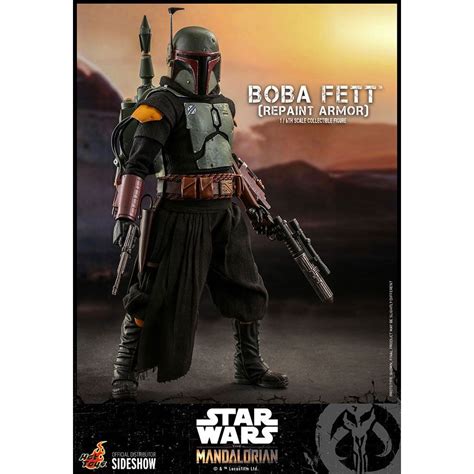 Hot Toys Star Wars The Mandalorian Boba Fett Repaint Armor Movie Masterpiece Figurine