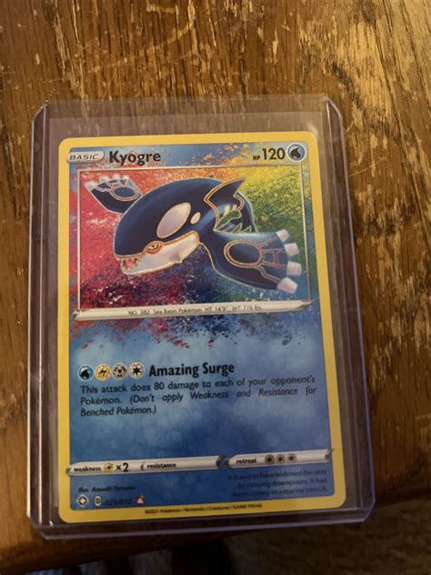 Pok Mon Tcg Kyogre Shining Fates Holo Amazing Rare Mn Ebay