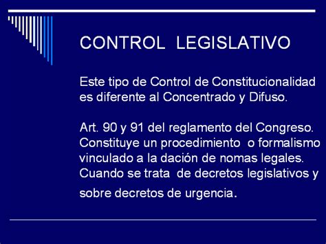 Control Constitucional Y Procedimiento Presentación Powerpoint