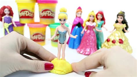 Disney Princess MagiClip Collection Princesses Play Doh Dresses Magic