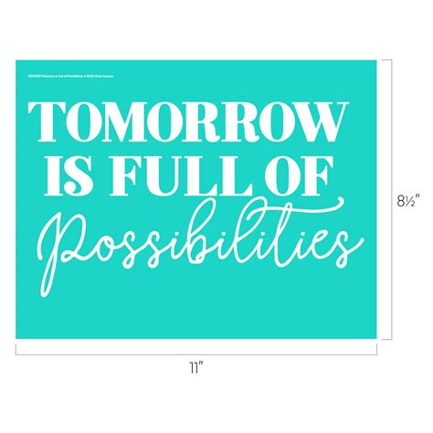 Chalk Couture Tomorrow Is Full Of Possibilities