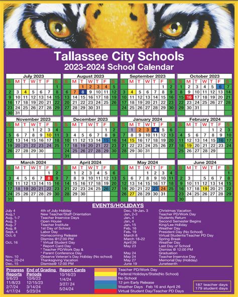 SCHOOL CALENDAR | Southside Middle School