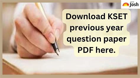 Karnataka Set Previous Year Queston Paper Download Kset Question Paper Pdf