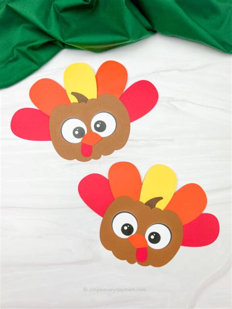 Pumpkin Turkey Craft For Kids [Free Template]