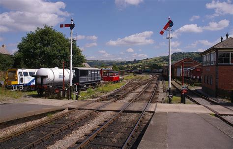 LAMINATED POSTER Looking east from Winchcombe railway station on the ...