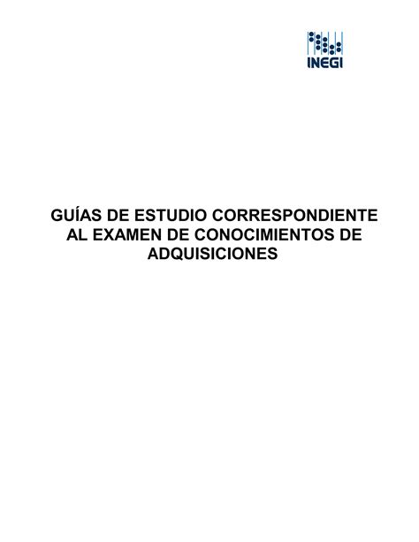 Guias De Estudio INEGI PDF