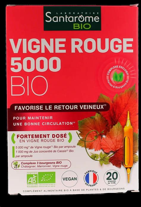 Vigne Rouge Bio Circulation Santarome Compl Ment Alimentaire