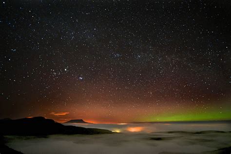 Lough Salt 1 Muckish With Aurora Donegal Film Office