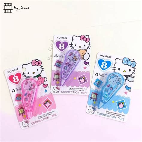 Type-x Hello Kitty Correction Tape Tip x Typex Paper Tip-Ex Pen Eraser ...