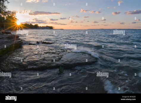 usa ohio lake erie stock photo alamy