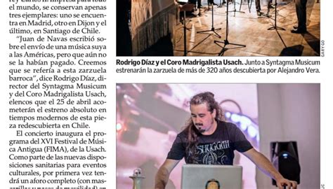 El Mercurio anuncia que hoy se inicia el VII Festival de Música