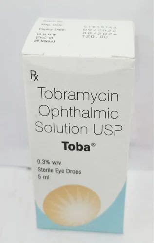 Toba F Eye Drop Tobramycin And Fluorometholone Ophthalmic Suspension