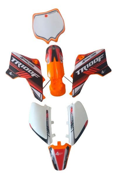 Carenagem Mini Moto Cross Pro Tork Tr100f Adesivada Mercado Livre