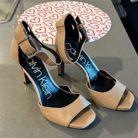 Calvin Klein Shoes Calvin Klein Nude Heels Poshmark