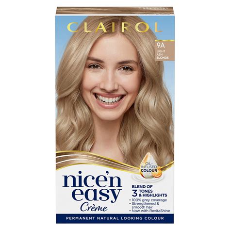 Clairol Nice N Easy Hair Dye A Light Ash Blonde Shampoo And Conditioner Iceland Foods