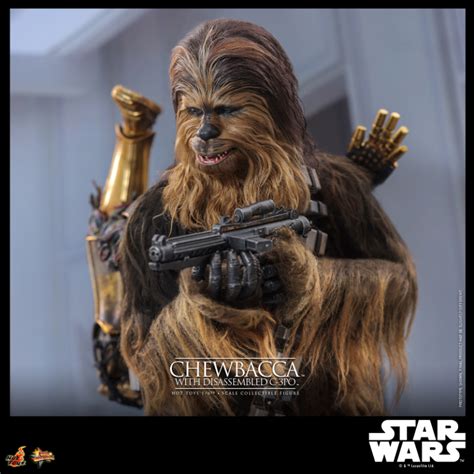 Chewbacca With Disassmbled C Po Star Wars Episodio V Movie Masterpiece Hot Toys Frikanime