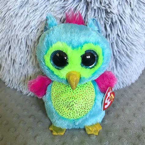 Ty Toys Beanie Boo Rare Justice Exclusive Owl Opal Poshmark