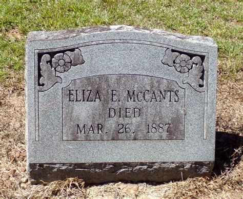 Eliza E Holt Simmons McCants 1846 1887 Find A Grave Memorial