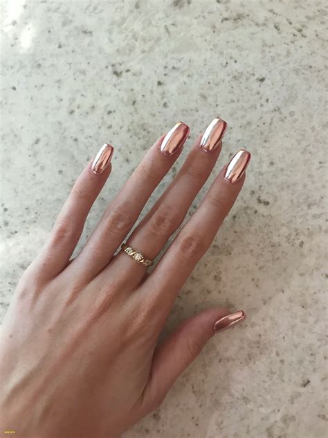 Elegant Gelish Chrome Nail Polish Gold Nail Designs Rose Gold Nails