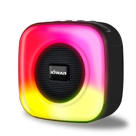 Caixa De Som Bluetooth Rgb Mini Portátil Potente Xtrad Mk 2003 Azul