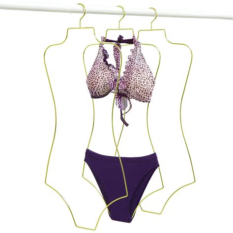 Lindon Wire Body Shape Gold Metal Bikini Swimwear Hanger