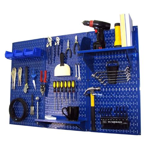 White Pegboard, Steel Pegboard, Pegboard Garage, Garage Tool Storage, Garage Tools, Workshop ...