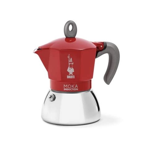 Bialetti Moka Inductie Rood 2 Kops KoffieKoning Nl