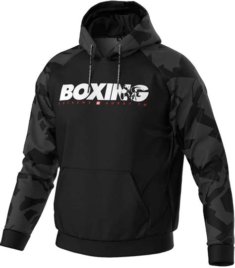 Extreme Hobby Bluza Męska Dresowa Z Kapturem Poliestrowa Bold Boxing