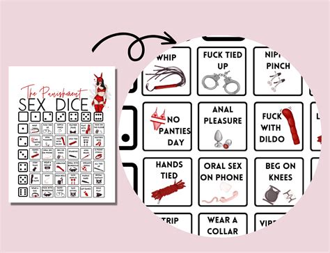 Punishment Kinky Dice Sex Dice BDSM Game Dirty Dice Foreplay Game Sexy Dice Game Naughty