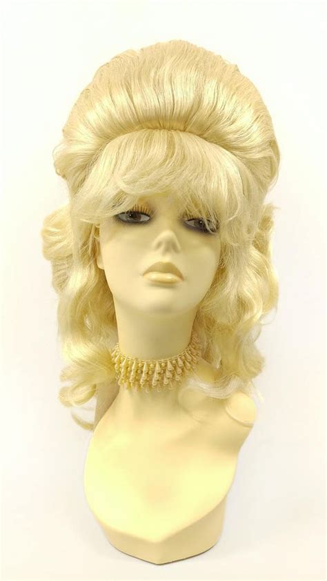 Light Blonde Beehive Costume Wig 22 143 Wvbeehive 613 Etsy 1960’s Hair Costume Wigs