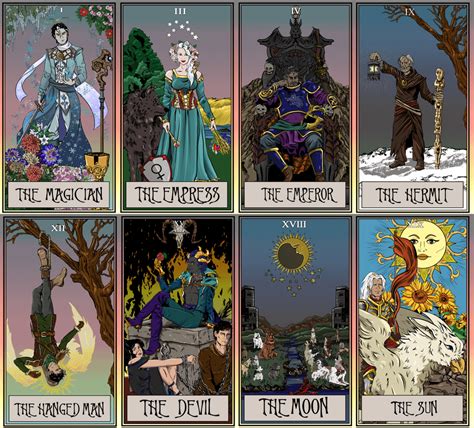 Art Oc I Turned My Friday Dnd Party Into Tarot Cards Dnd