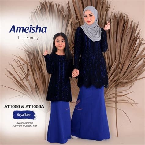 Baju Raya Sedondon Color Royal Blue Baju Kurung Kurta Dan Baju Melayu