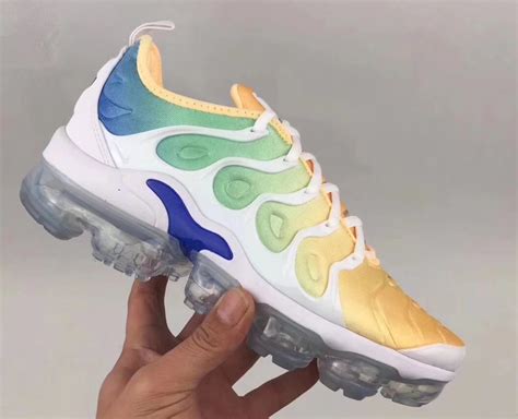 Nike Air Vapormax Plus Gradient Yellow Green Blue Sneaker Bar Detroit