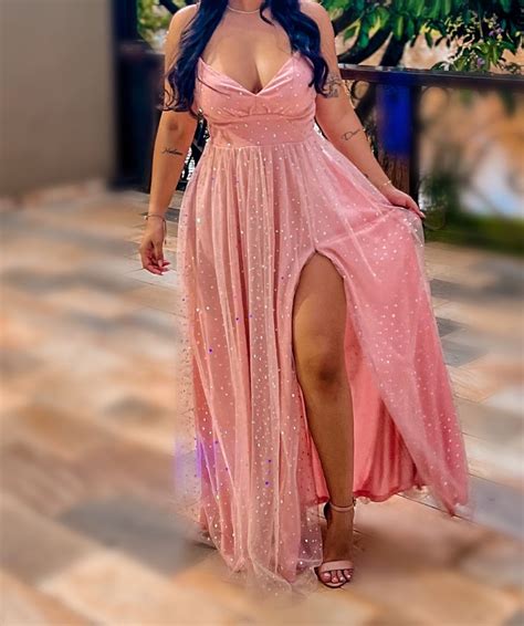 Vestido De Festa Nude Rose Madrinha De Casamento Roupa De Casamento Feminina Usado