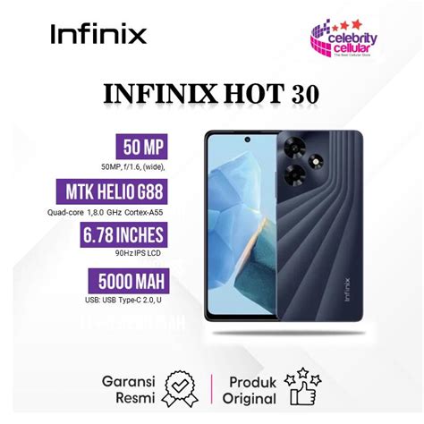 Jual INFINIX HOT RAM ROM GB Garansi Resmi Tahun Kab