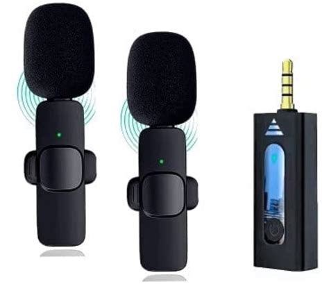 K35 3.5mm Aux Dual Receivers (2 - Mics, 1 Input) Wireless Collar ...