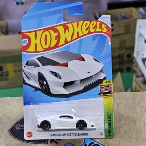 Hot Wheels Lamborghini Sesto Elemento Hw Exotics Shopee Malaysia