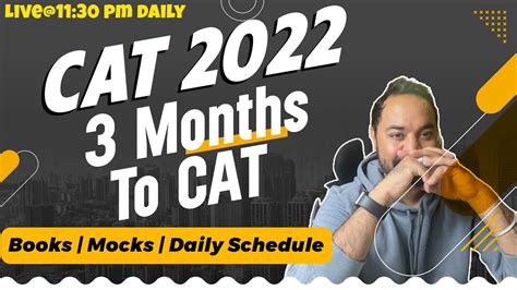 CAT 2022 3 Months To CAT Books Mocks Daily Schedule YouTube