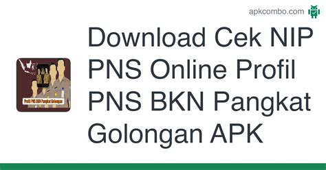 Cek Nip Pns Online Profil Pns Bkn Pangkat Golongan Apk Download