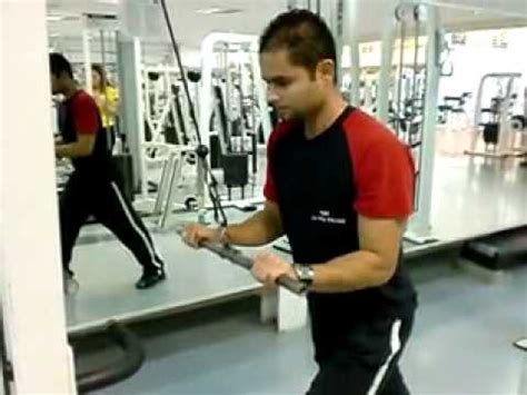 TRICEPS PULLEY BARRA RETA YouTube