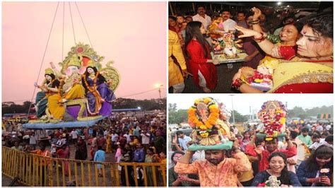 Ganesh Visarjan राजधानी में देर रात तक चलता रहा गणपति बप्पा के विसर्जन