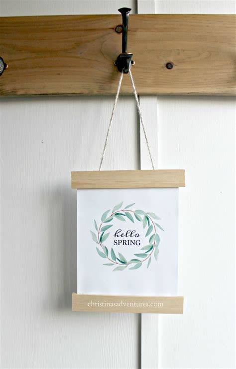 Diy Spring Sign Free Printables Christinas Adventures