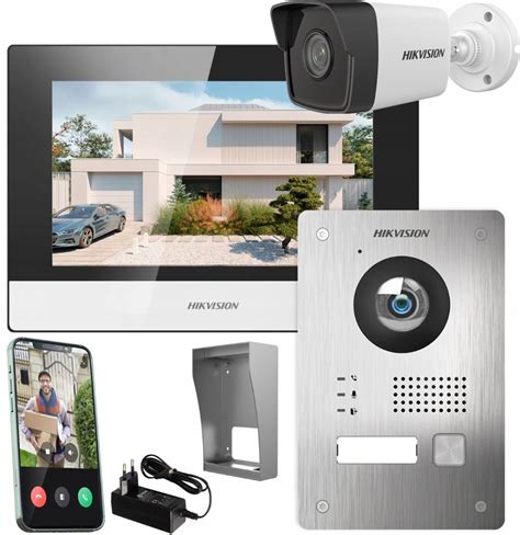 WIDEODOMOFON DOMOFON VIDEO HIK Podczerwień + CCTV - ERLI.pl