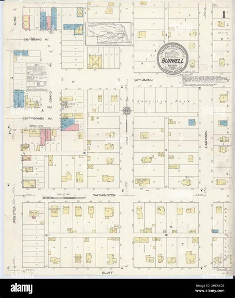 Map Of Burwell Nebraska Hi Res Stock Photography And Images Alamy