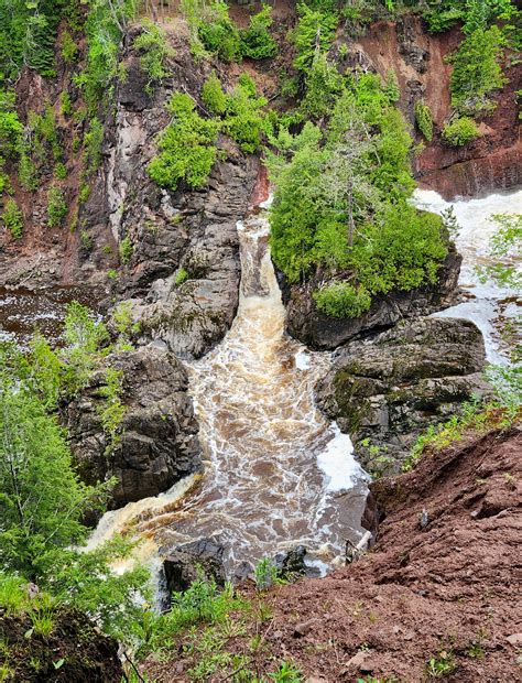 Saxon Falls on the Montreal River, Western Upper Peninsula - World