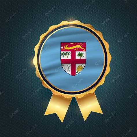 Premium Vector Free Vector Fiji Flag Badge